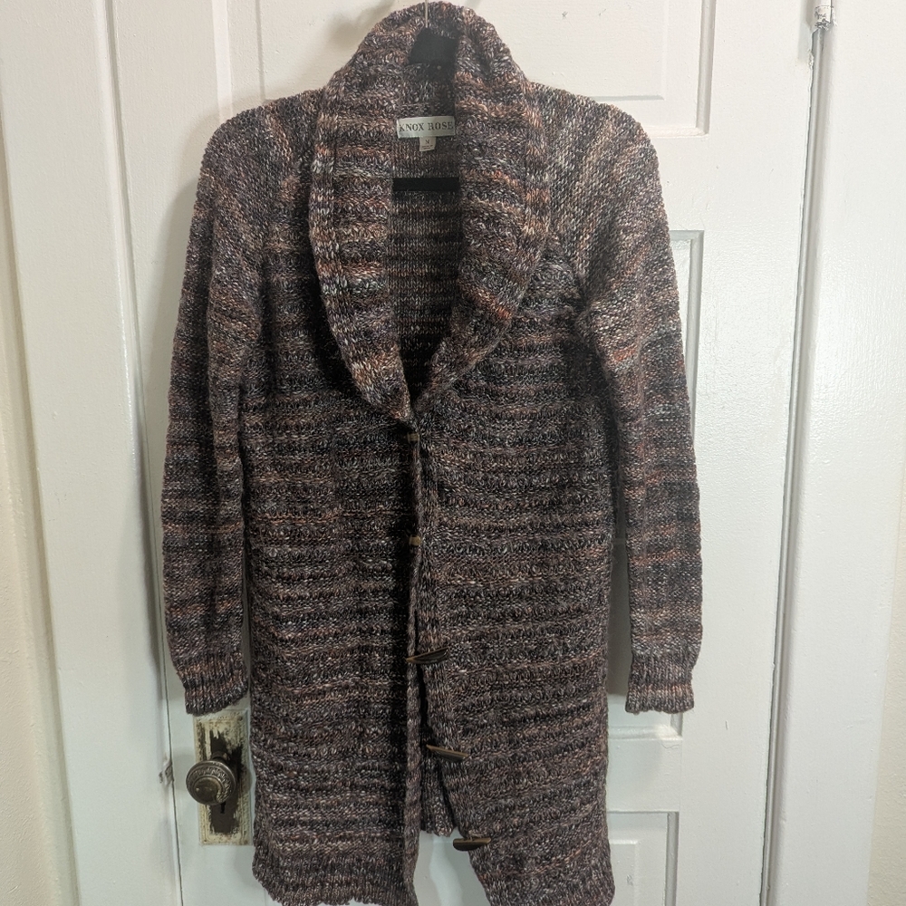 Knox Rose Y2K Striped Knit Sweater